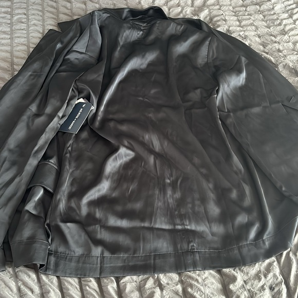 🎁NWT Melrose & Market Sheen boy fit Rayon Black Blazer size medium - Picture 5 of 11